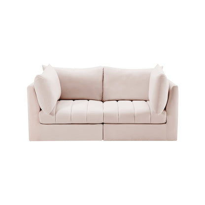 Jacob Pink Velvet Modular Sofa