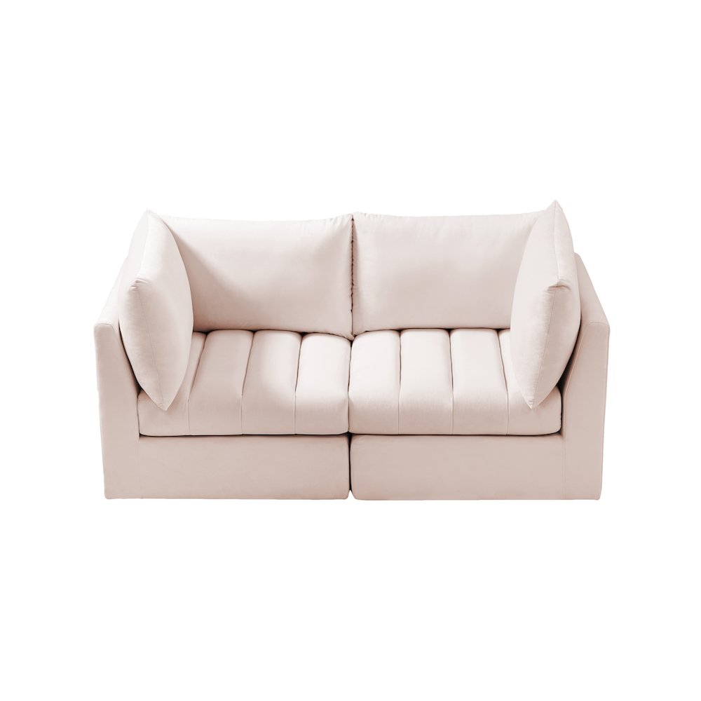 Jacob Pink Velvet Modular Sofa