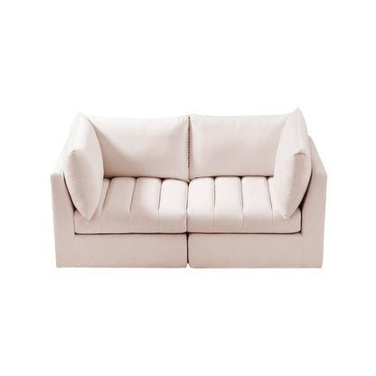 Jacob Pink Velvet Modular Sofa