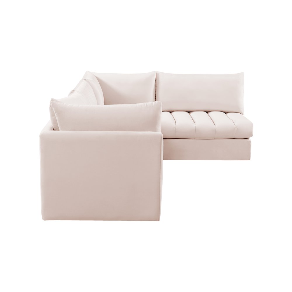 Jacob Pink Velvet Modular Sectional