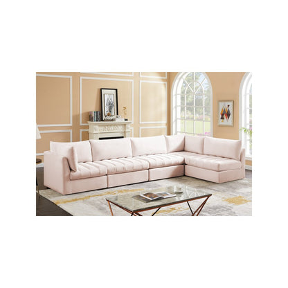Jacob Pink Velvet Modular Sectional