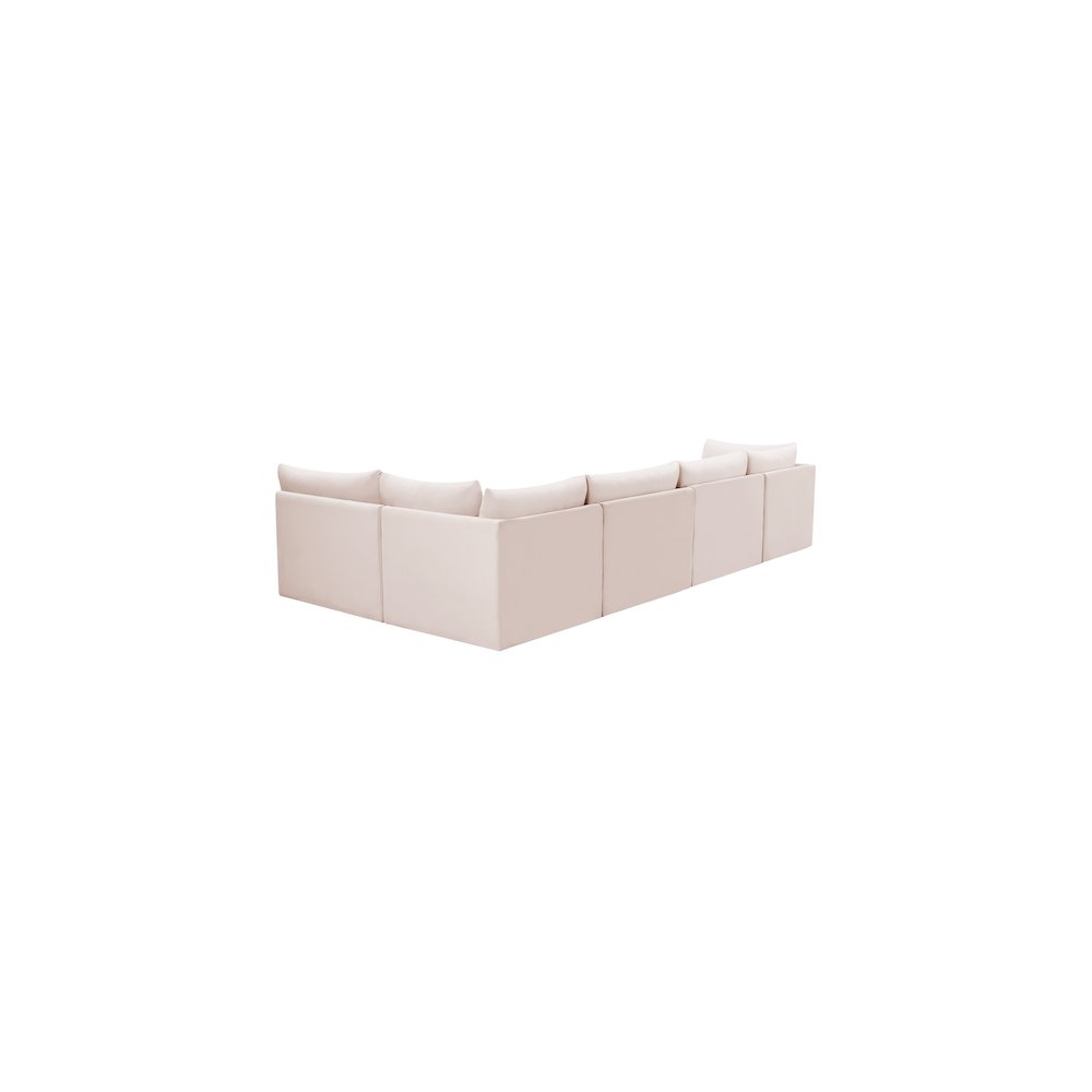 Jacob Pink Velvet Modular Sectional