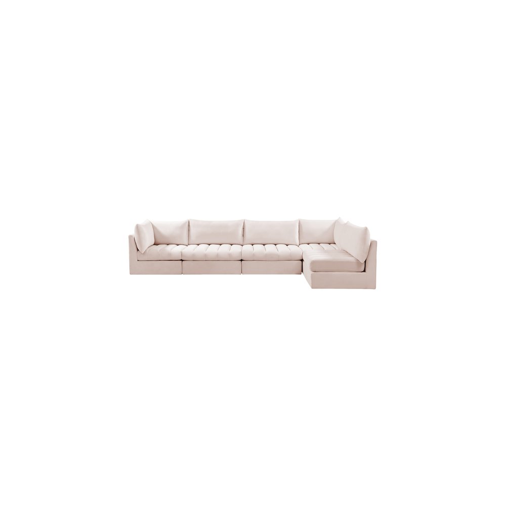 Jacob Pink Velvet Modular Sectional