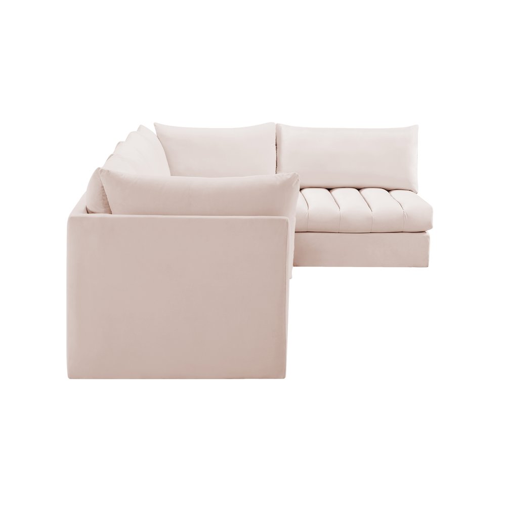 Jacob Pink Velvet Modular Sectional