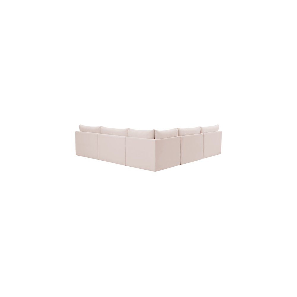 Jacob Pink Velvet Modular Sectional