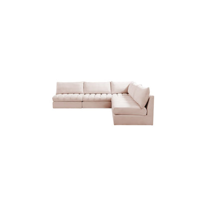 Jacob Pink Velvet Modular Sectional