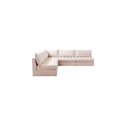 Jacob Pink Velvet Modular Sectional