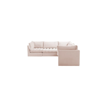 Jacob Pink Velvet Modular Sectional