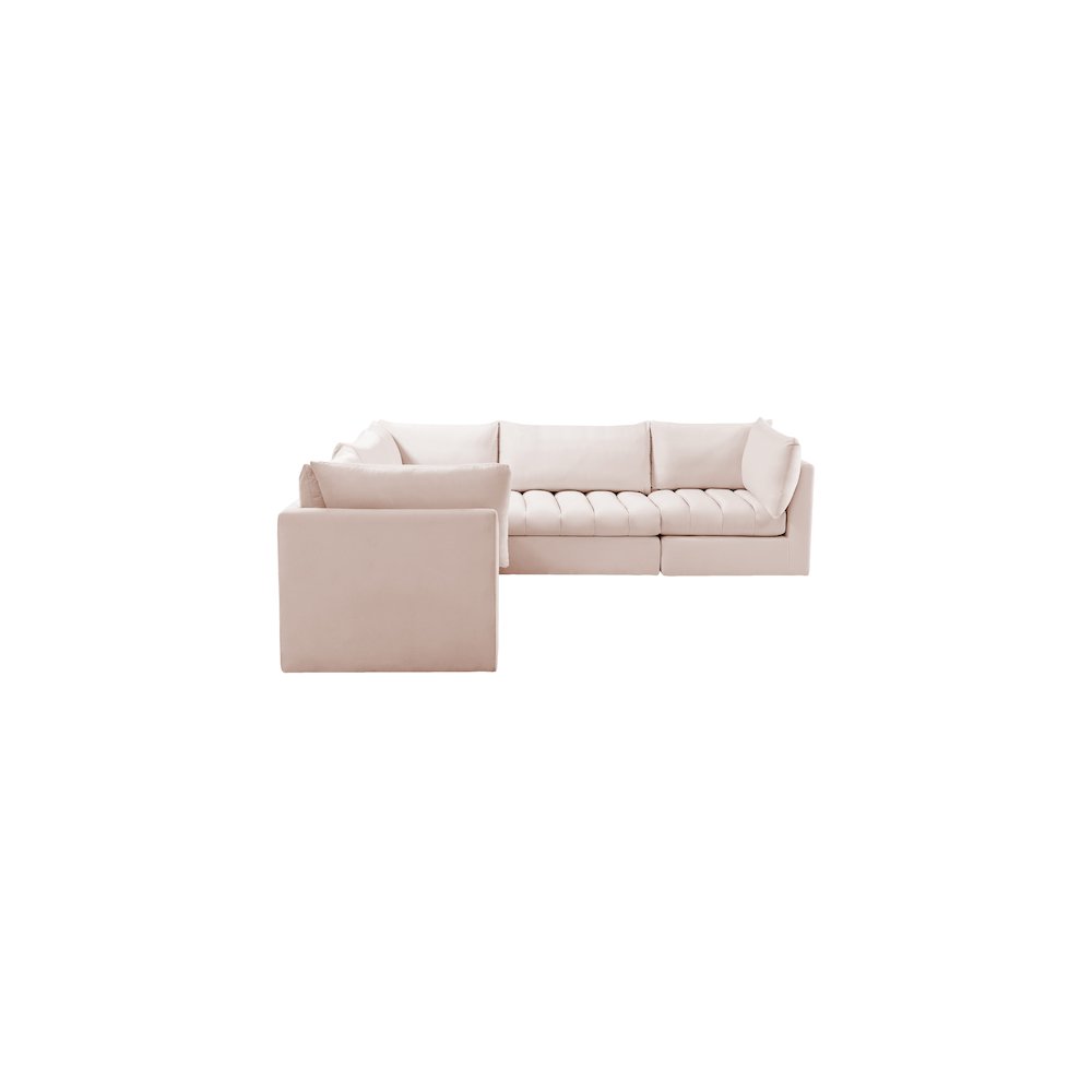 Jacob Pink Velvet Modular Sectional