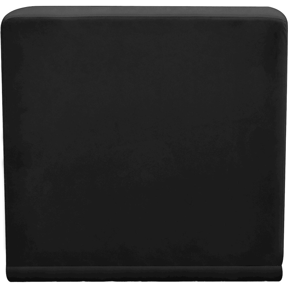 Relax Black Velvet Armless Chair