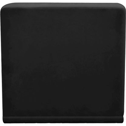Relax Black Velvet Armless Chair
