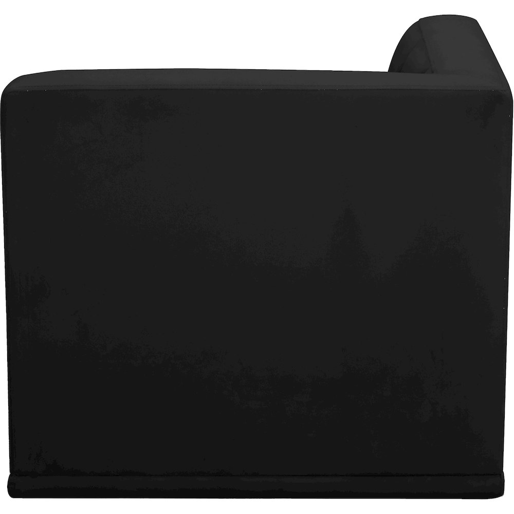 Relax Black Velvet Corner Chair