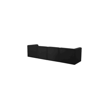Relax Black Velvet Modular Sofa