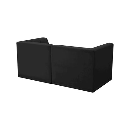 Relax Black Velvet Modular Sofa