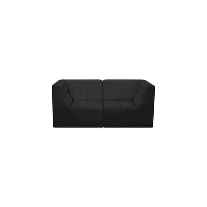 Relax Black Velvet Modular Sofa