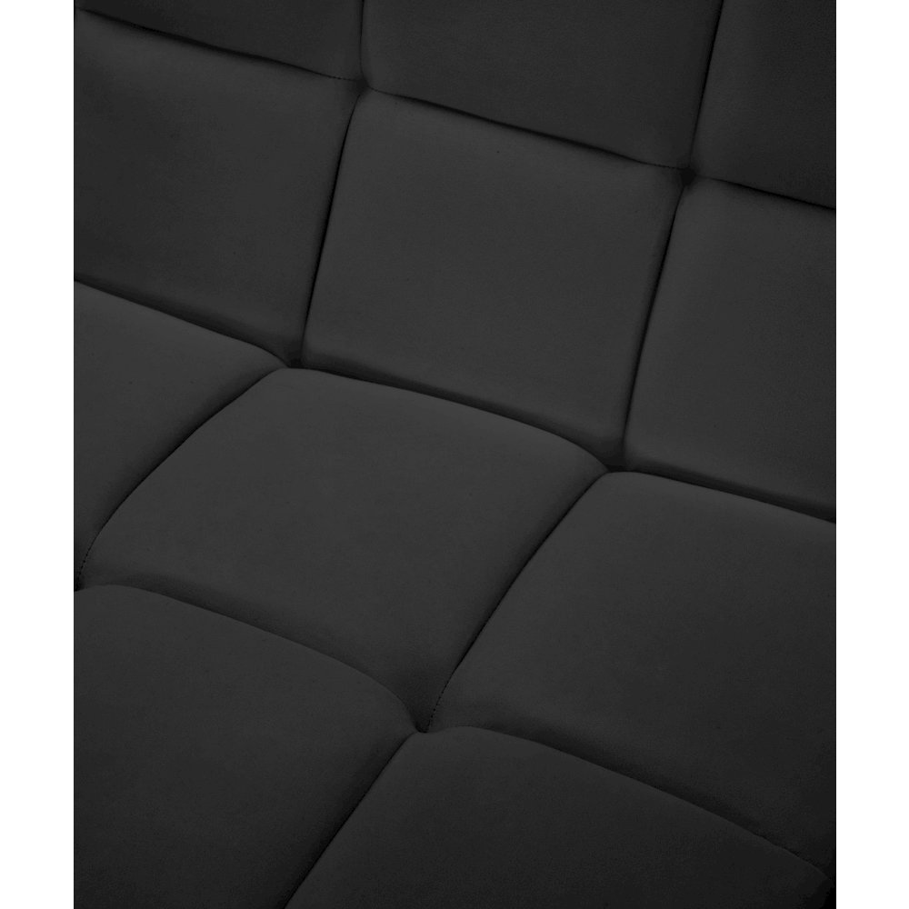 Relax Black Velvet Modular Sectional