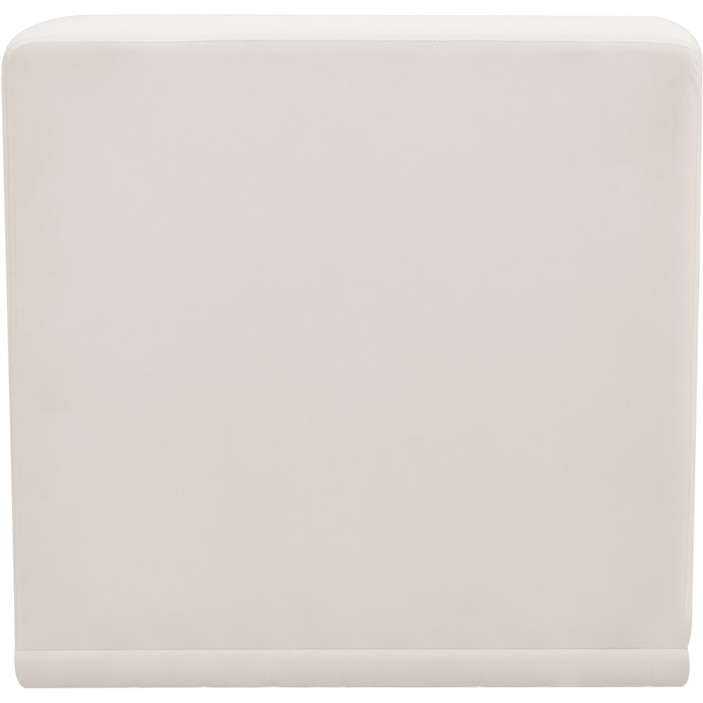 Relax Cream Velvet Armless Chair