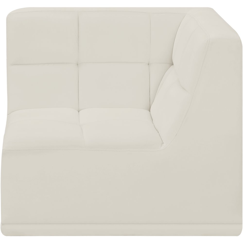 Relax Cream Velvet Corner Chair