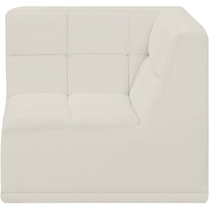 Relax Cream Velvet Corner Chair