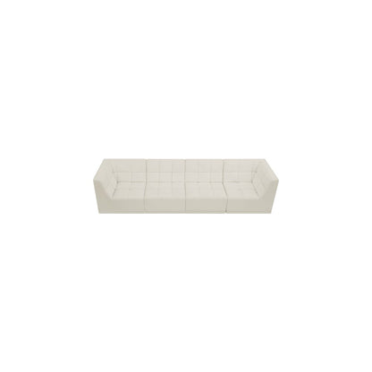 Relax Cream Velvet Modular Sofa