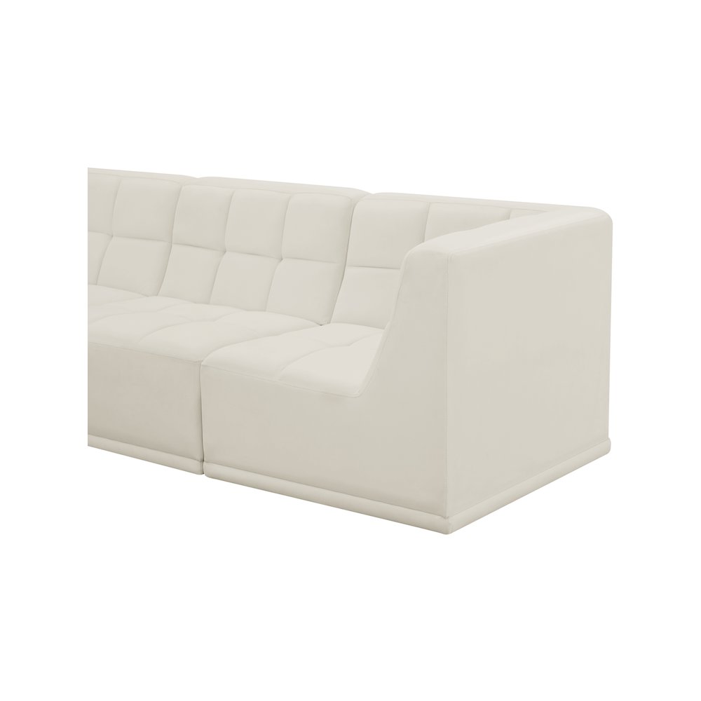 Relax Cream Velvet Modular Sofa