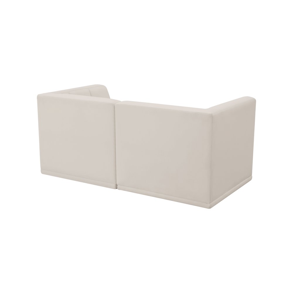 Relax Cream Velvet Modular Sofa
