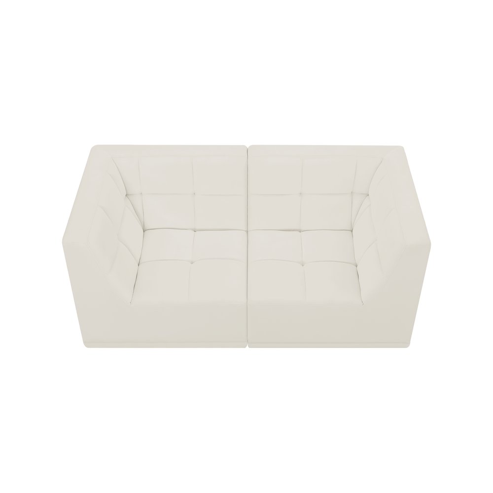 Relax Cream Velvet Modular Sofa