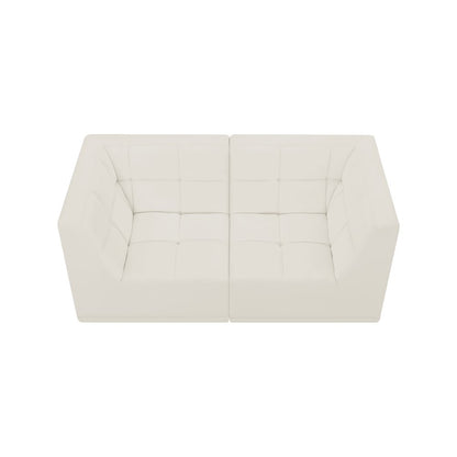Relax Cream Velvet Modular Sofa