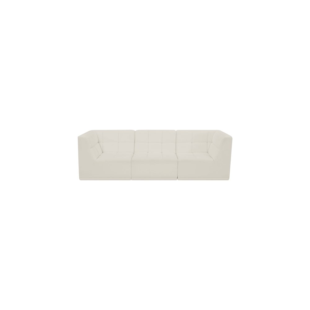 Relax Cream Velvet Modular Sofa
