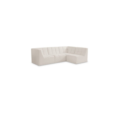 Relax Cream Velvet Modular Sectional