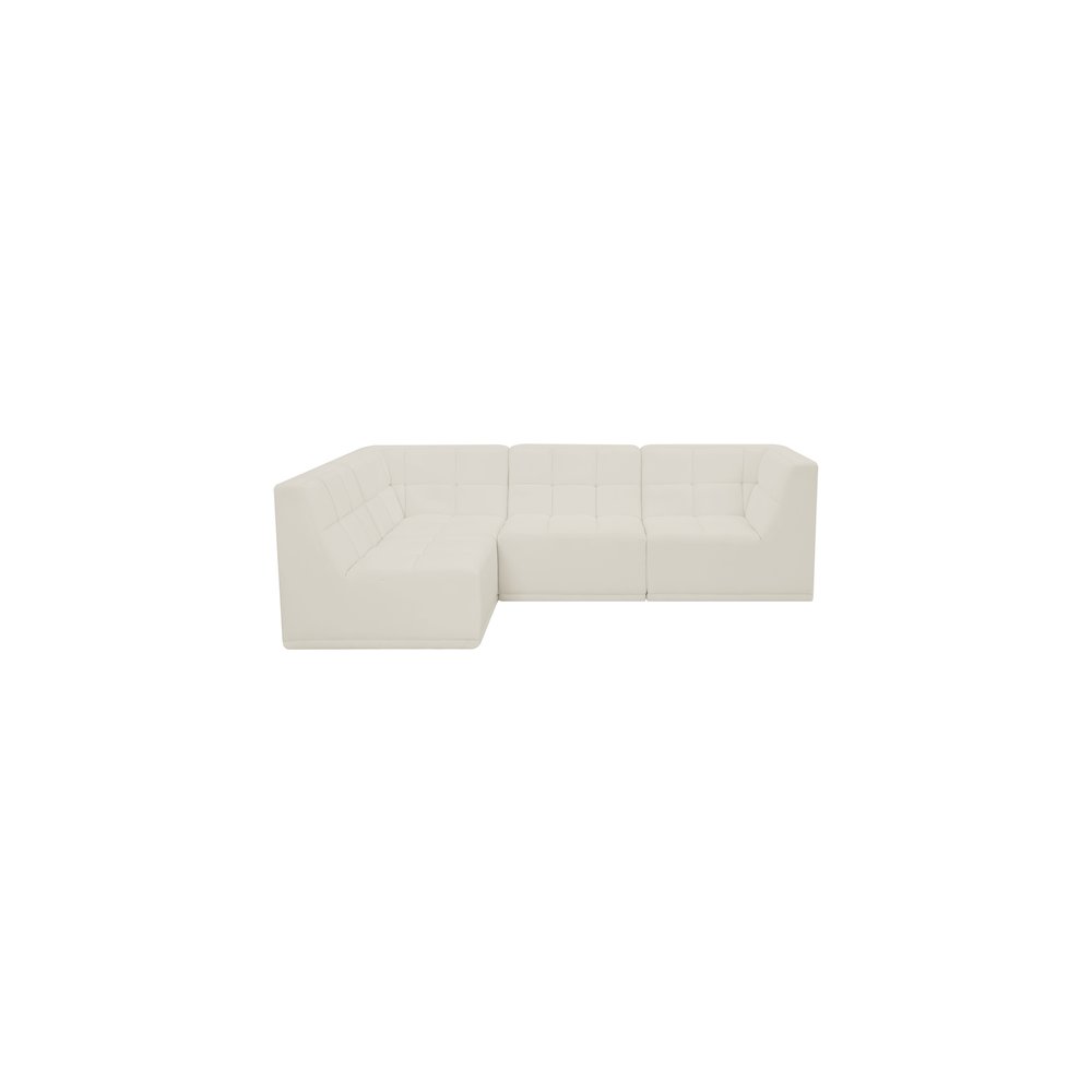 Relax Cream Velvet Modular Sectional