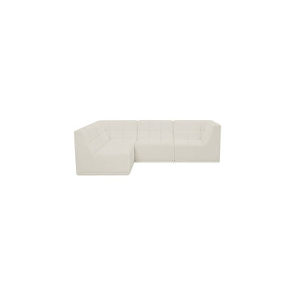 Relax Cream Velvet Modular Sectional