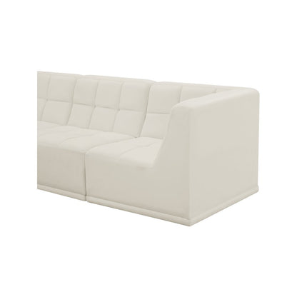 Relax Cream Velvet Modular Sectional