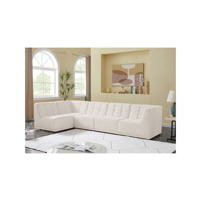 Relax Cream Velvet Modular Sectional