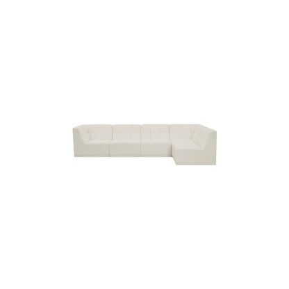 Relax Cream Velvet Modular Sectional