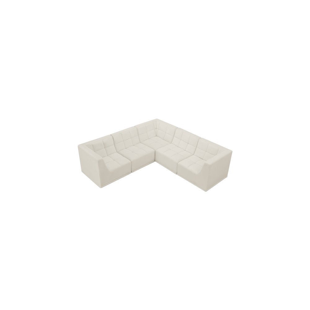 Relax Cream Velvet Modular Sectional