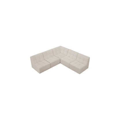 Relax Cream Velvet Modular Sectional