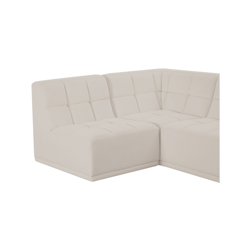 Relax Cream Velvet Modular Sectional