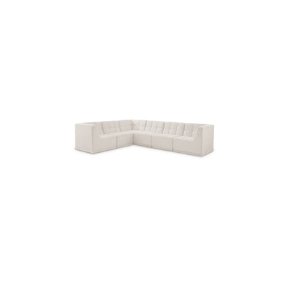 Relax Cream Velvet Modular Sectional