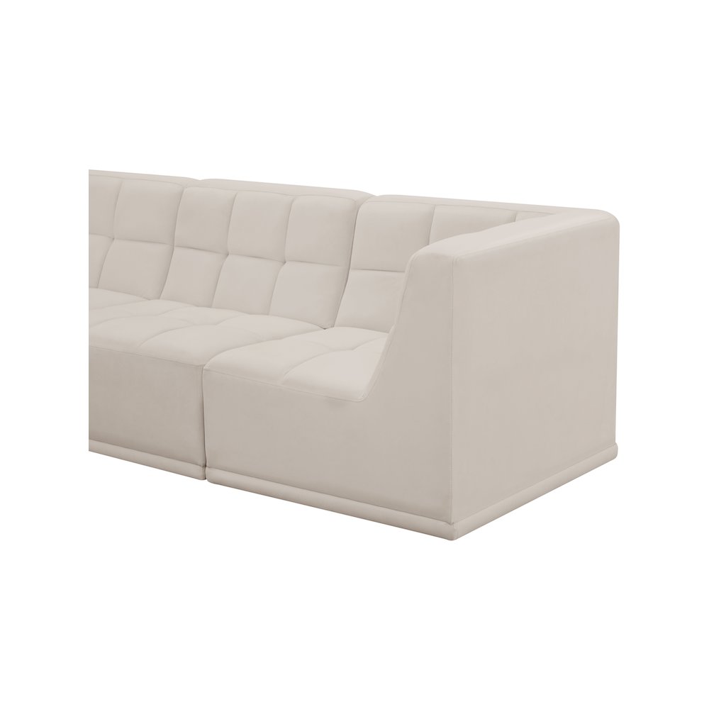 Relax Cream Velvet Modular Sectional