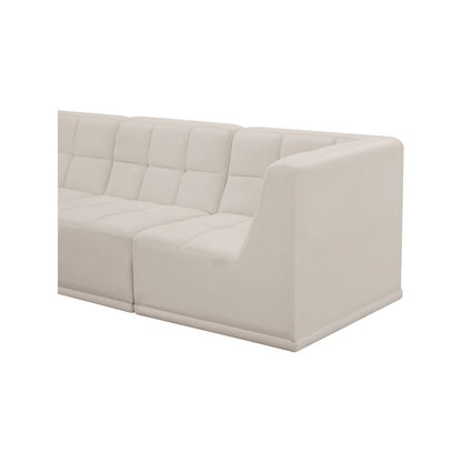 Relax Cream Velvet Modular Sectional