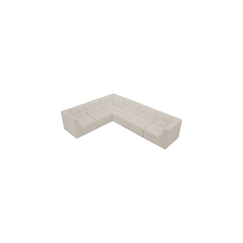 Relax Cream Velvet Modular Sectional
