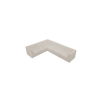 Relax Cream Velvet Modular Sectional