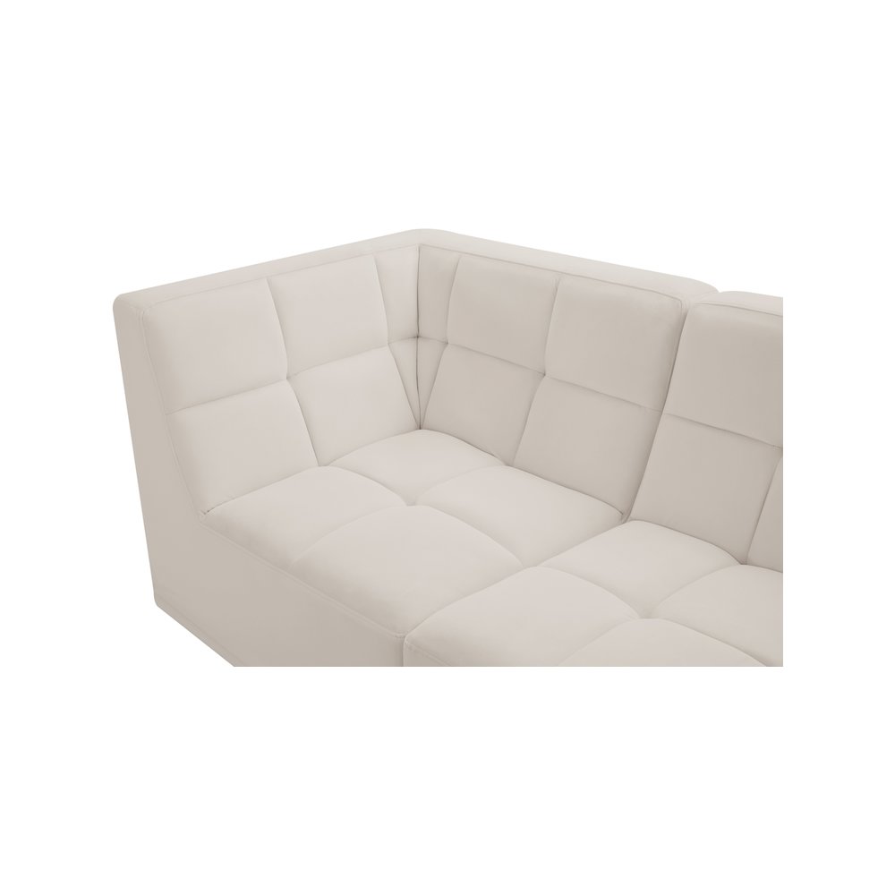 Relax Cream Velvet Modular Sectional