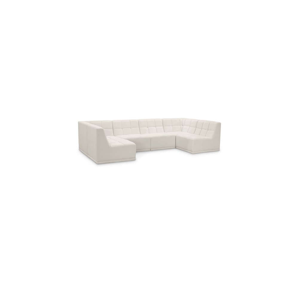 Relax Cream Velvet Modular Sectional