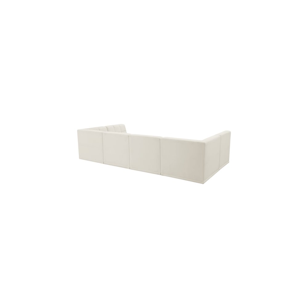 Relax Cream Velvet Modular Sectional