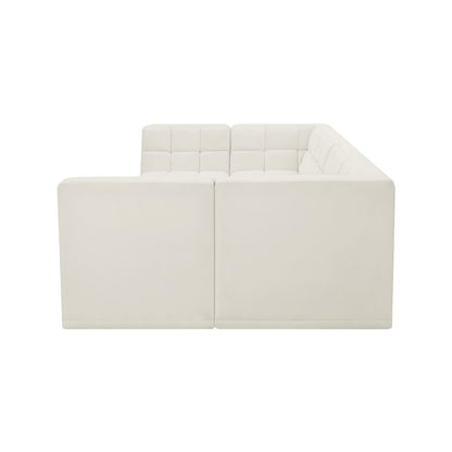Relax Cream Velvet Modular Sectional