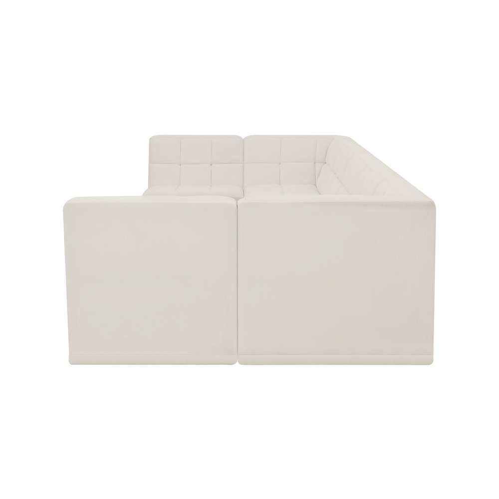 Relax Cream Velvet Modular Sectional