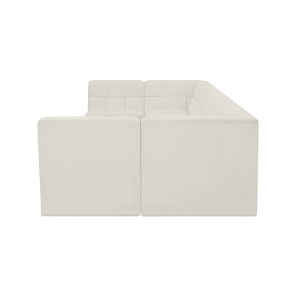 Relax Cream Velvet Modular Sectional