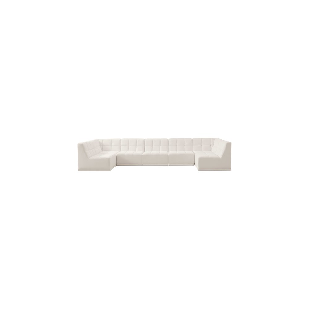 Relax Cream Velvet Modular Sectional
